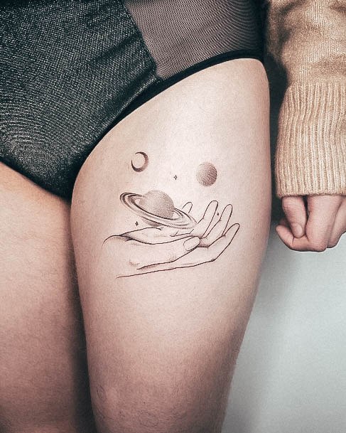 Planet Womens Tattoo Designs