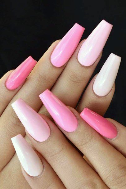 Pleasant Shades Of Pink Nails