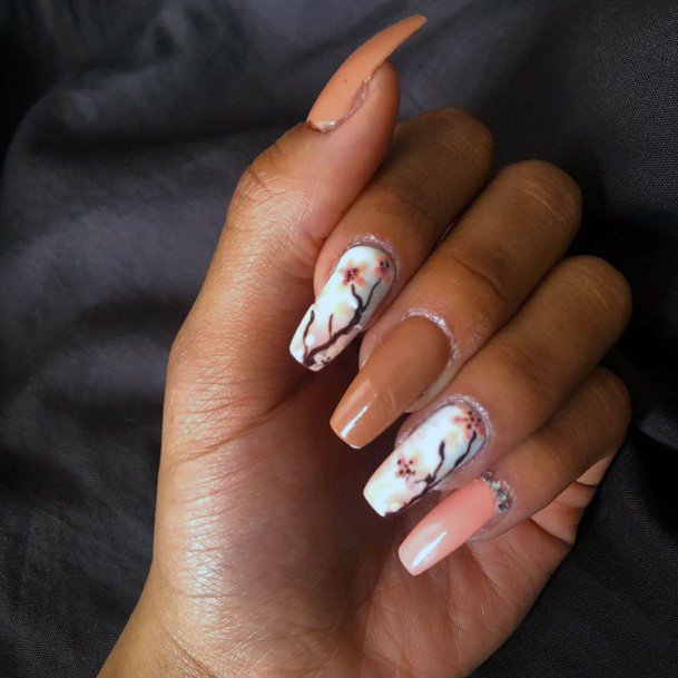 Pleasing Orchids Nail Design