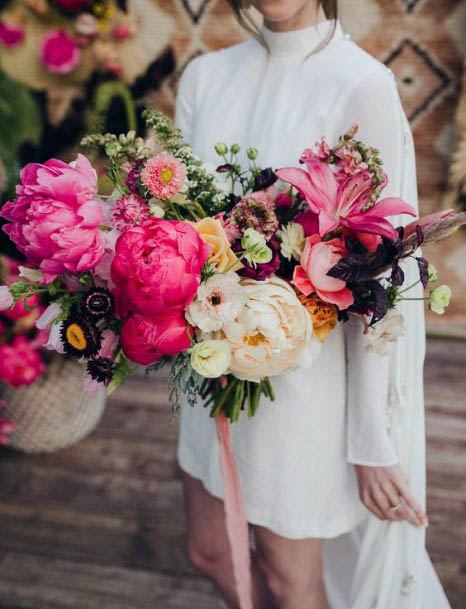 Pleasing Pink Wedding Flowers
