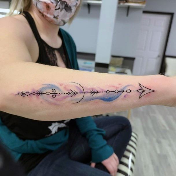 Pleasing Tattoo Arrow For Women Hands