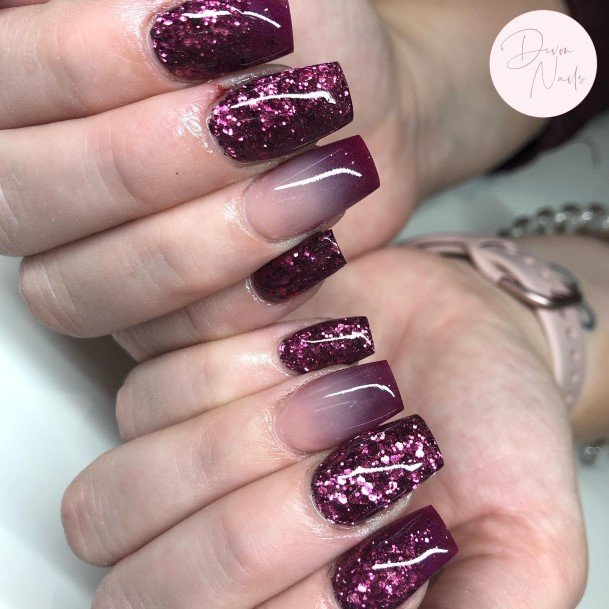 Plum Female Nail Designs