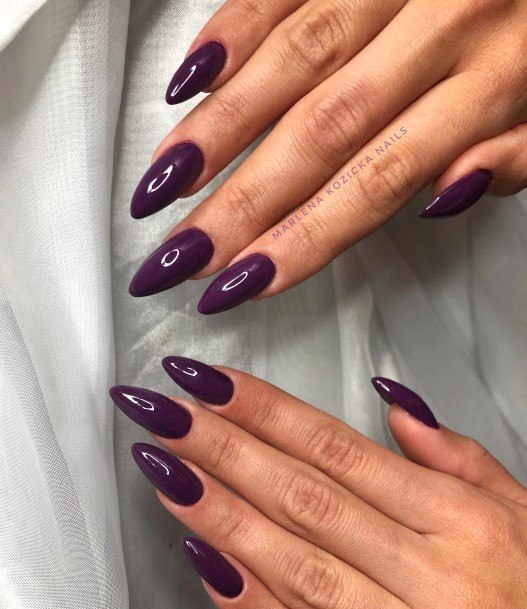 Plum Womens Nail Designs