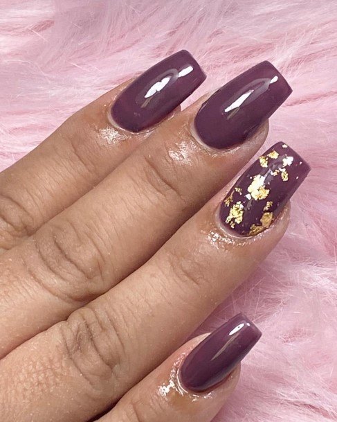 Plum Womens Nail Ideas