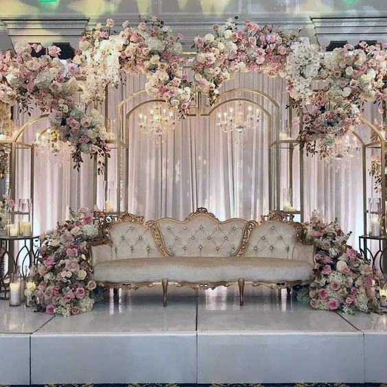 Plush Wedding Stage Decorations