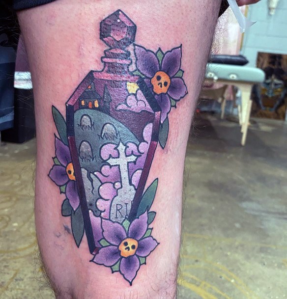 Poison Bottle Tattoos For Girls