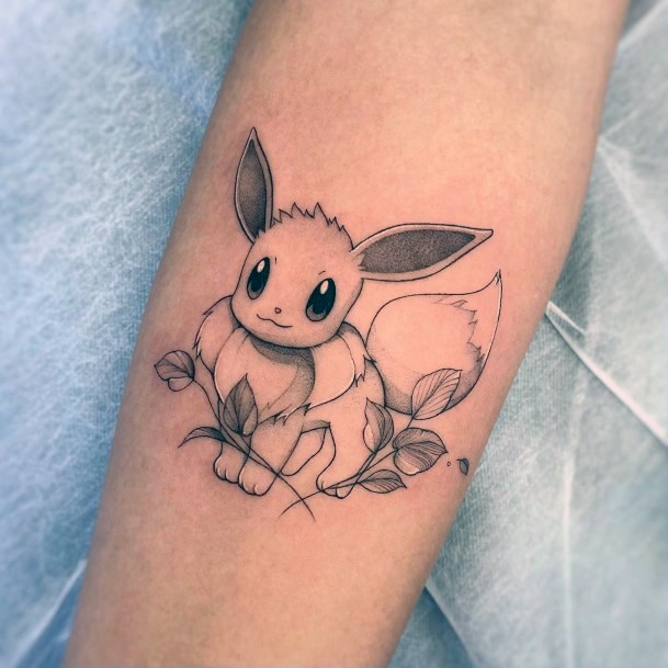 Pokemon Eevee Tattoo Designs For Women