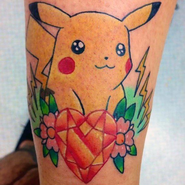 Pokemon Pikachu Tattoo Designs For Women