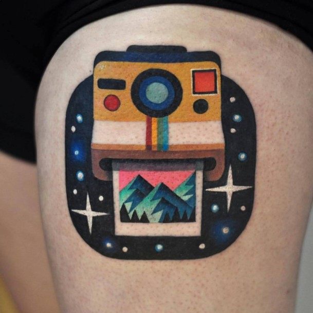 Polaroid Tattoo Design Inspiration For Women