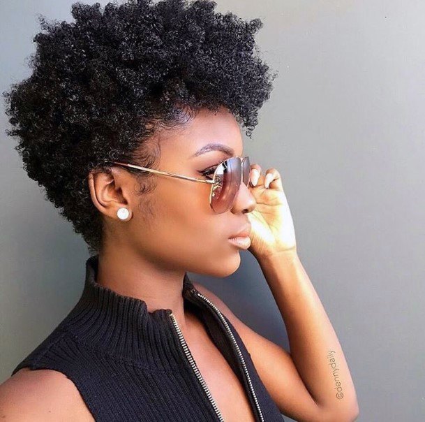 Polished Short Curly Hairstyles For Black Women
