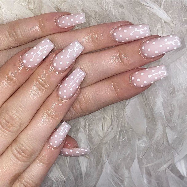 Polka Dot Girls Nail Ideas