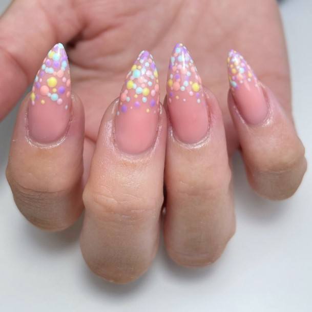 Polka Dot Womens Nail Designs