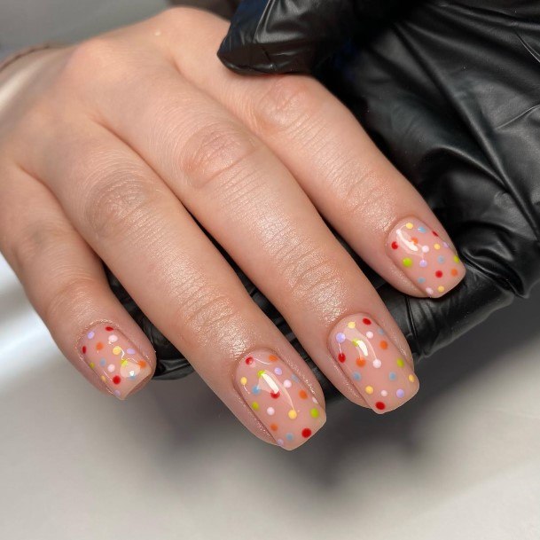 Polka Dot Womens Nail Ideas