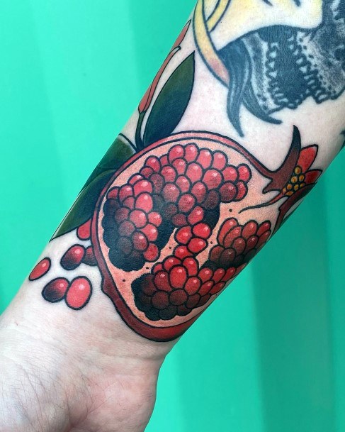 Pomegranate Tattoo Design Inspiration For Women