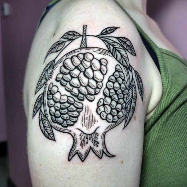 Pomegranate Tattoo Feminine Designs