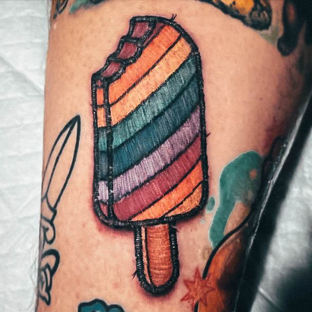 Popsicle Tattoo Design Inspiration For Women