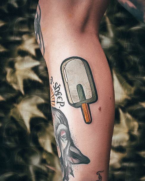 Popsicle Tattoo For Ladies