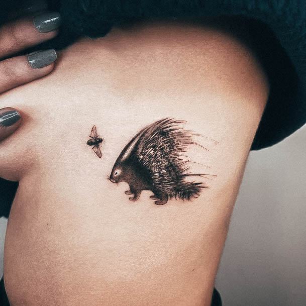 Porcupine Womens Tattoo Ideas