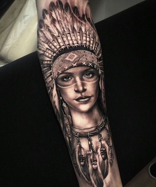 Portrait Womens Tattoo Designs