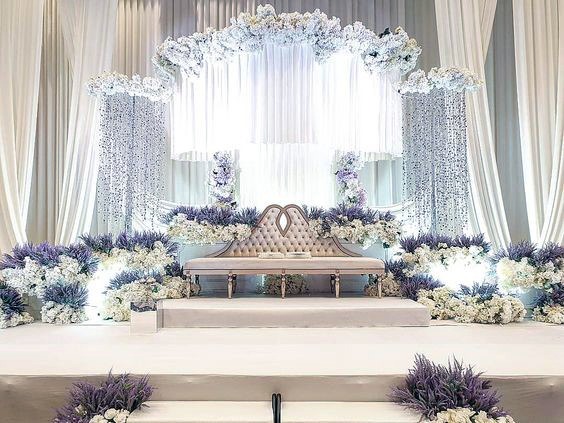 Posh Wedding Stage Decorations