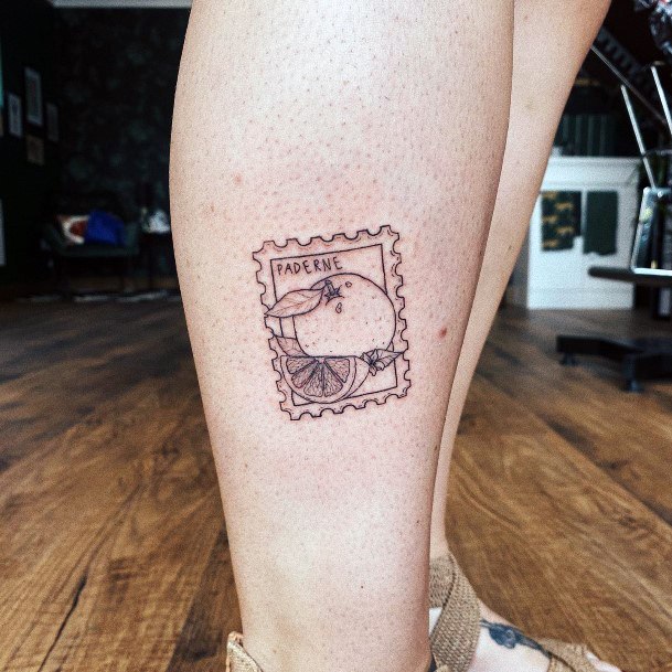 Top 100 Best Postage Stamp Tattoos For Women Mail Design Ideas