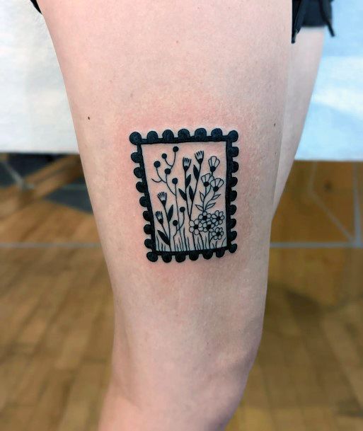 Postage Stamp Tattoos For Girls