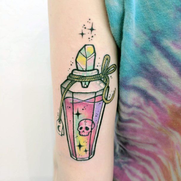 Potion Tattoo Design Ideas For Girls