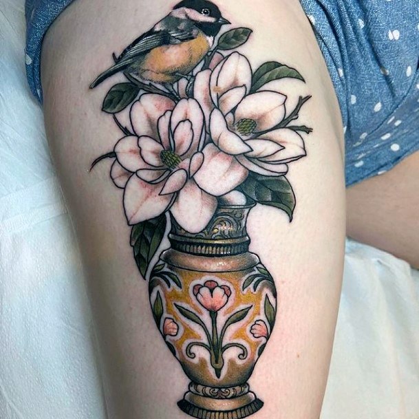 Pottery Tattoo Design Ideas For Girls