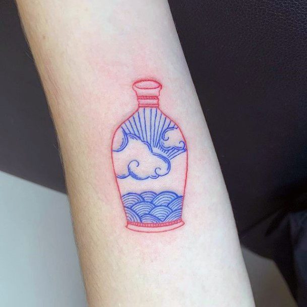 Pottery Tattoo For Ladies