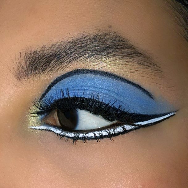 Powdered Blue Eyeshadow For Women