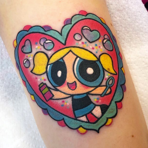 Powerpuff Girls Bubbles Tattoo Feminine Designs