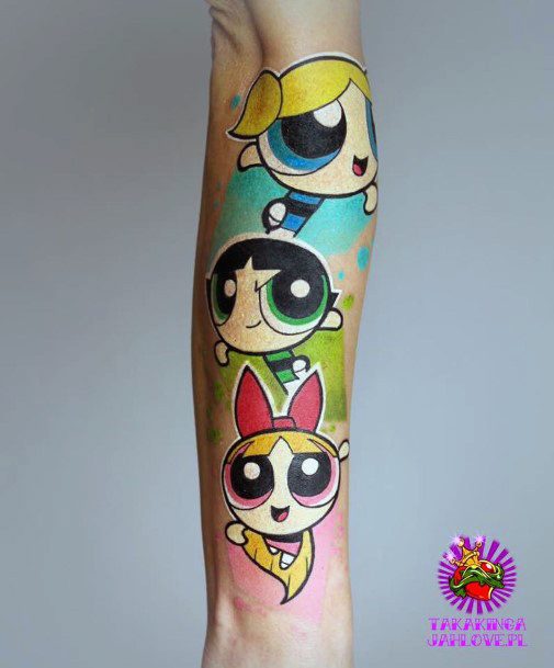 Powerpuff Girls Bubbles Womens Tattoo Ideas