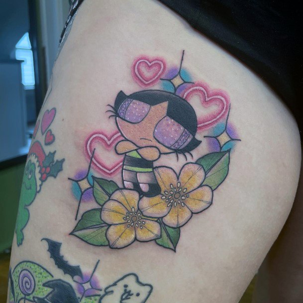 Powerpuff Girls Buttercup Tattoos For Girls