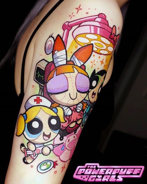 Powerpuff Girls Tattoo Design Ideas For Girls