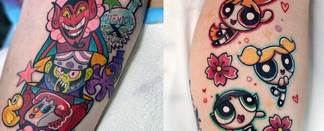 Top 100 Best Powerpuff Girls Tattoos For Women – Cartoon Design Ideas