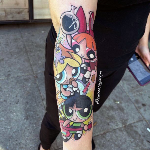 Powerpuff Girls Womens Tattoo Designs