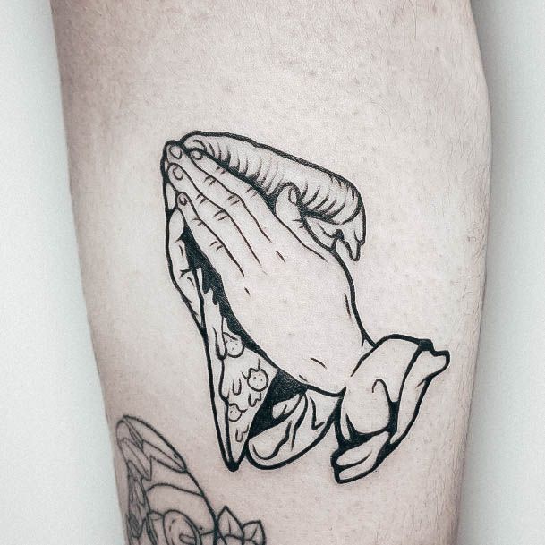 Praying Hands Forearm Delightful Tattoo For Women Pizza Designs