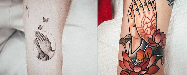 Top 100 Best Praying Hands Tattoos For Women – Religious Design Ideas