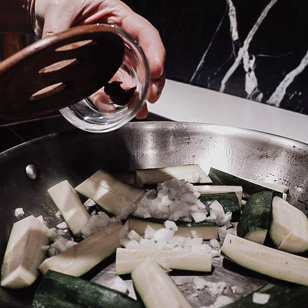 Preparing Food Sauteed Zucchini Recipe