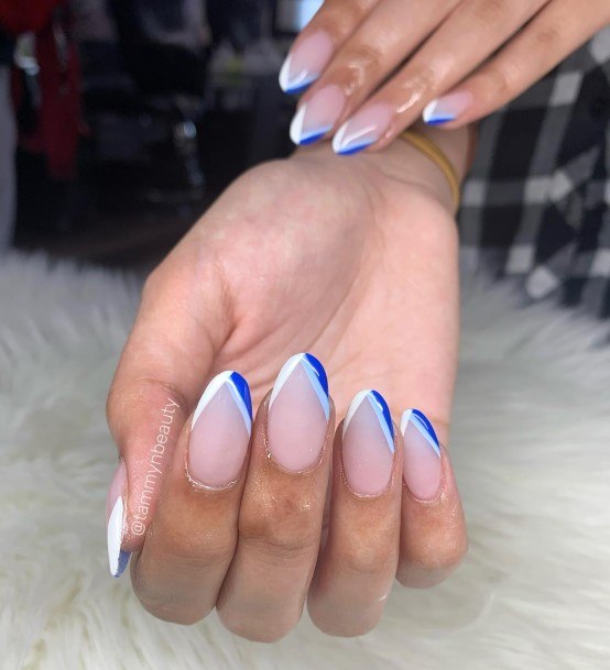 Pretty Almond French Nails Women