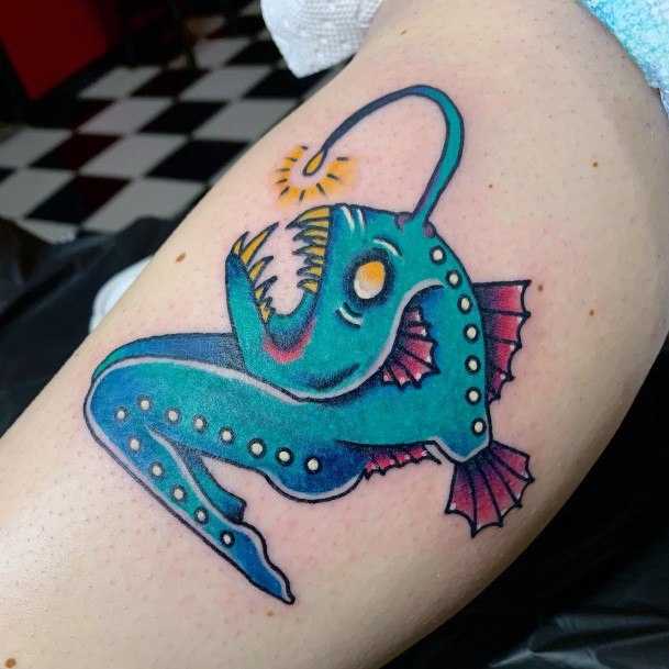 Pretty Anglerfish Tattoos Women