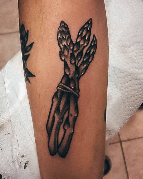 Pretty Asparagus Tattoos Women