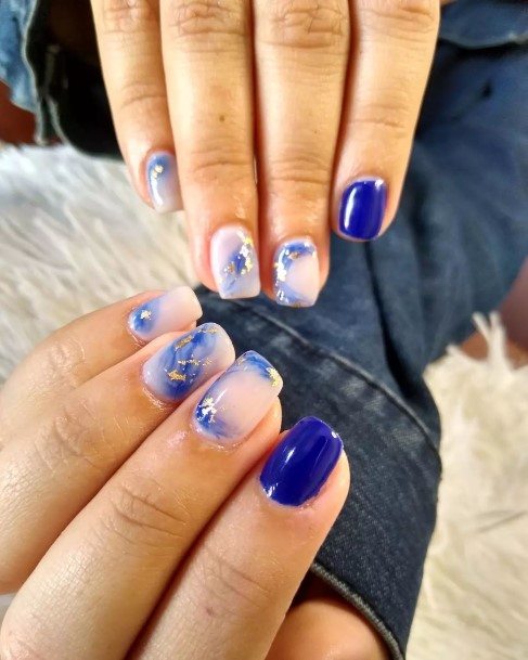 Pretty Azure Nails Women