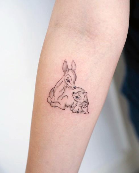 Pretty Bambi Tattoos Women