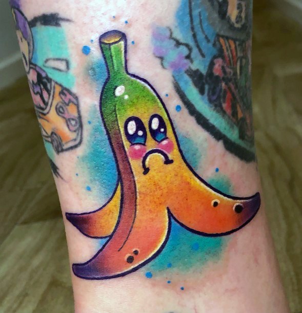 Pretty Banana Tattoos Women