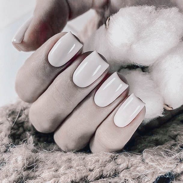 Pretty Beige Nails Women