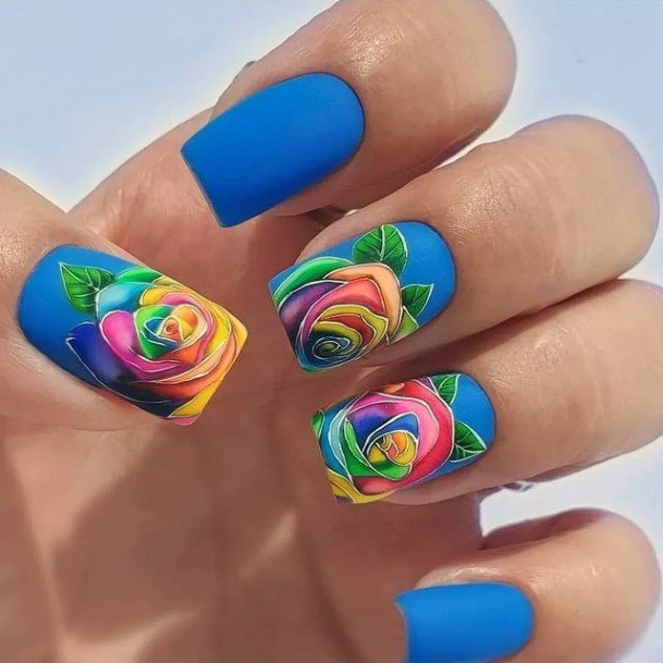 Pretty Bright Summer Nails Women