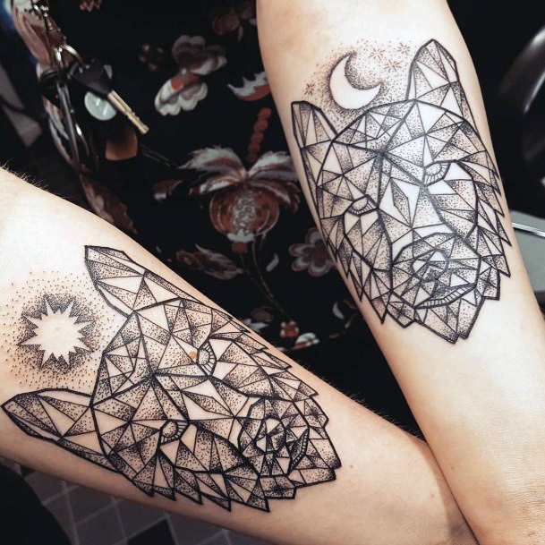 Pretty Brother Sister Tattoos Women