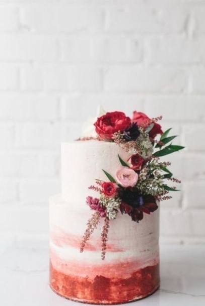 Pretty Buttercream Wedding Cake