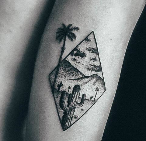 Pretty Cactus Tattoos Women